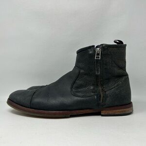 Sacchetto Construction J Shoes Navarra Short Black Leather Boots Men’s sz 9